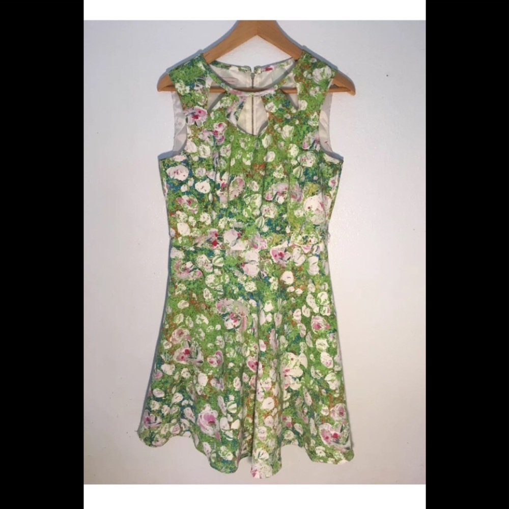 Multicolor Green Dress